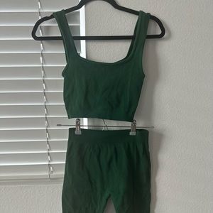 ZARA BIKER SHORT SET